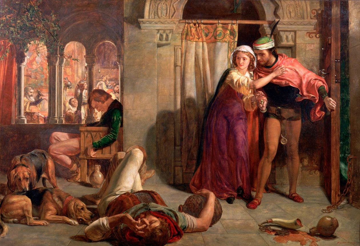 „Předvečer svaté Anežky“, 1848 od William Holman Hunt