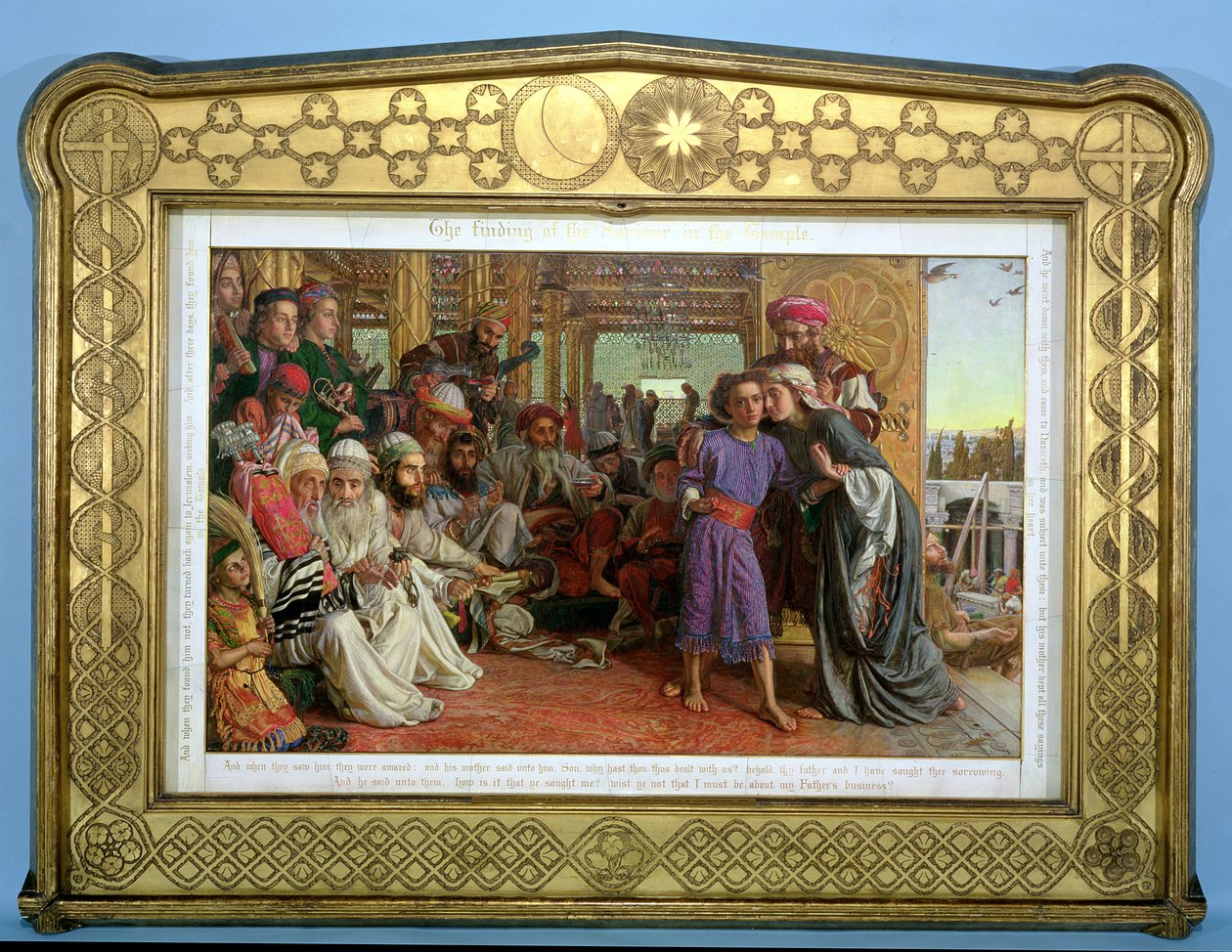 Nalezení Spasitele v chrámu, 1855 od William Holman Hunt