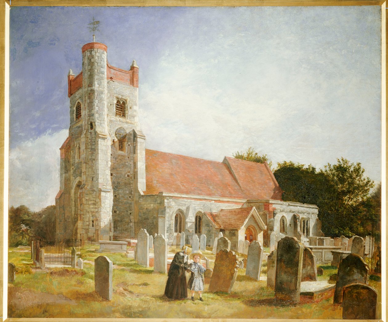 Starý kostel, Ewell, 1847 od William Holman Hunt