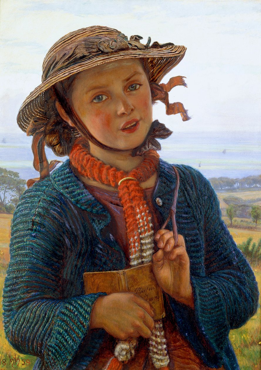 Hymnus školní dívky, 1859 od William Holman Hunt