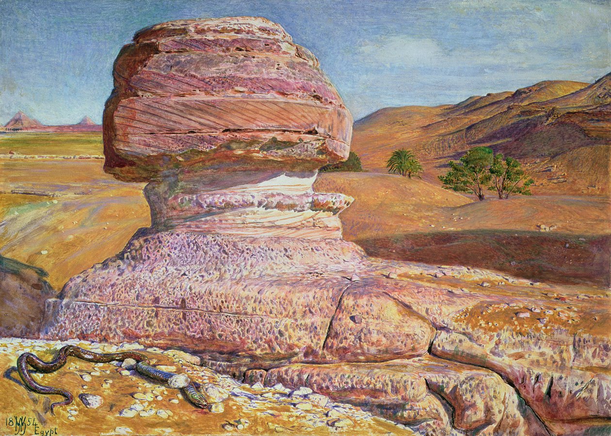 Sfinga v Gizeh, 1854 od William Holman Hunt
