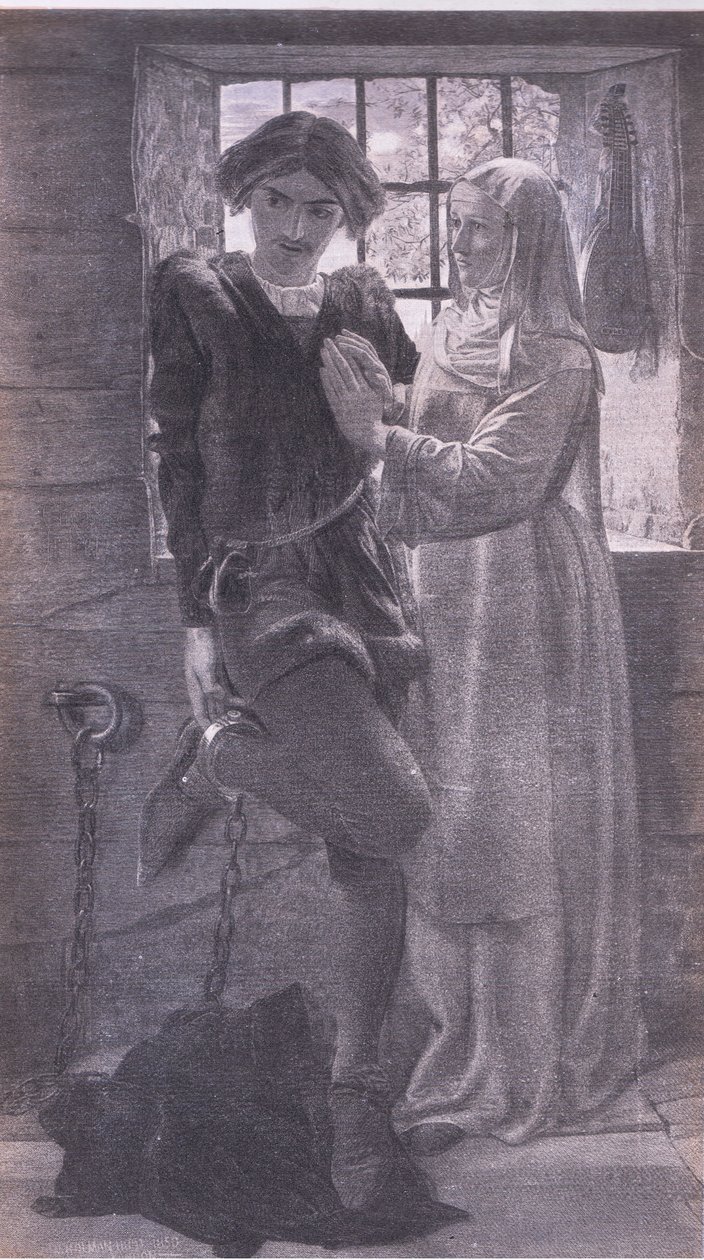 Claudio a Isabella, Bibbys Annual, 1916-1917 od William Holman after Hunt