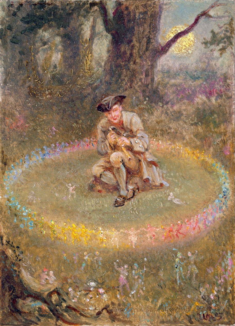 The Fairy Ring-The Enchanted Piper, c.1880 od William Holmes Sullivan