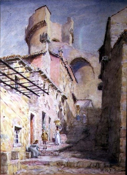 Carro (akvarel na papíře) od William Holt Yates Titcomb