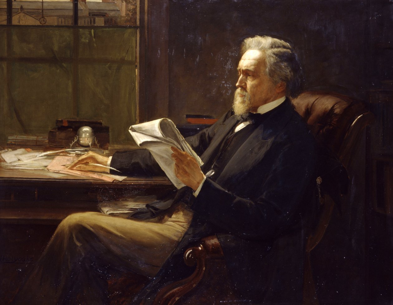 Portrét George Jacoba Holyoake od William Holyoake