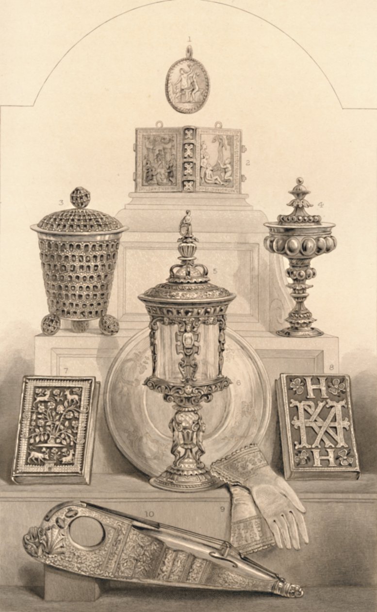 Relikvie spojené s královnou Alžbětou, 1886 od William Home Lizars
