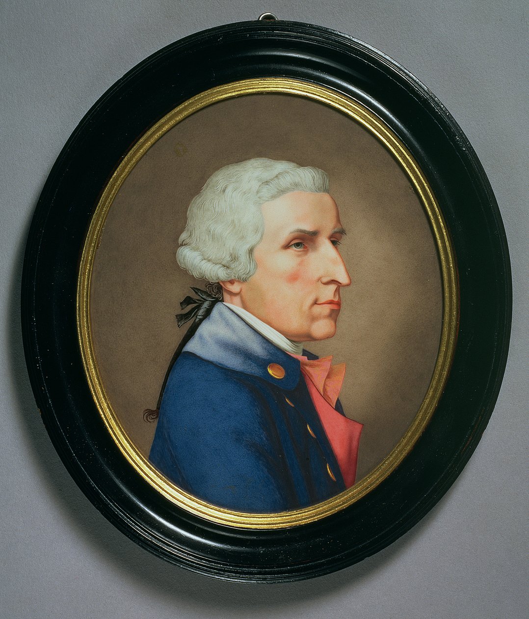 Portrét sira Williama Hamiltona, cca 1802 (email na mědi) od William Hopkins Craft