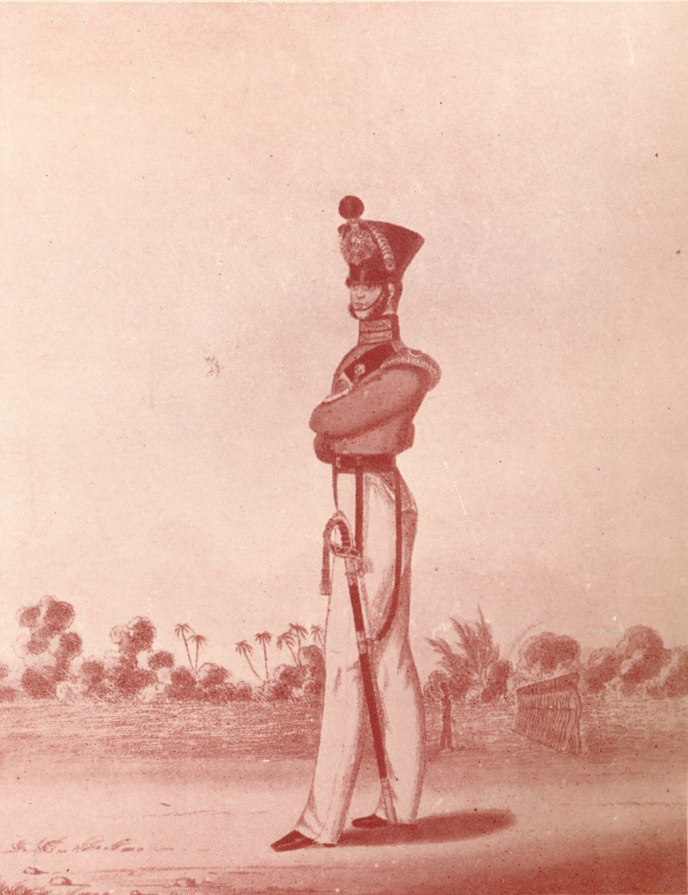 Důstojníci lehké pěchoty armády Madras, c1837-1843, 1909 od William Hunsley