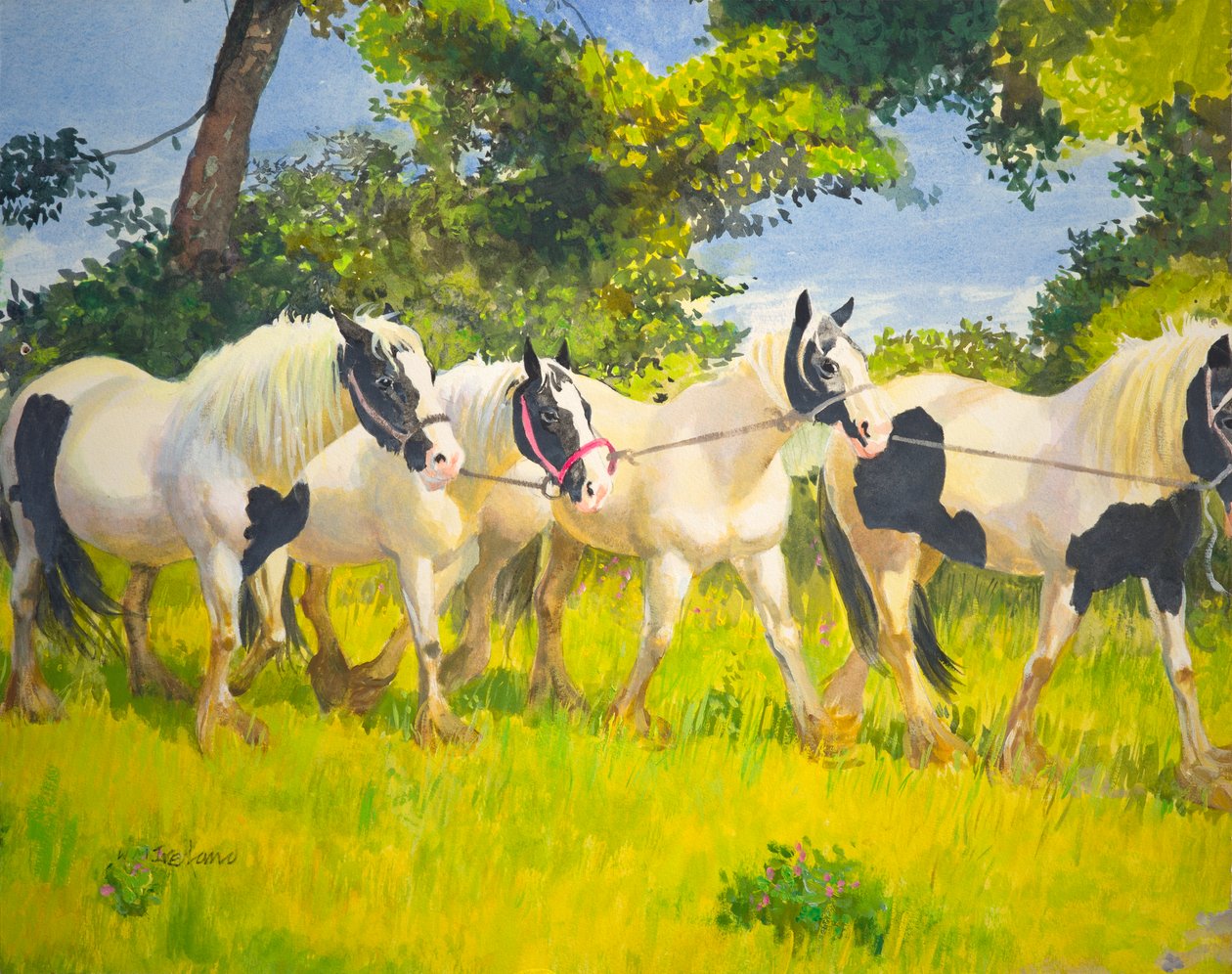 Na vedení (olej na palubě) od William Ireland