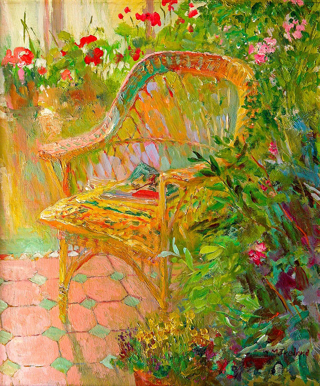 Proutěné křeslo, 2000 od William Ireland