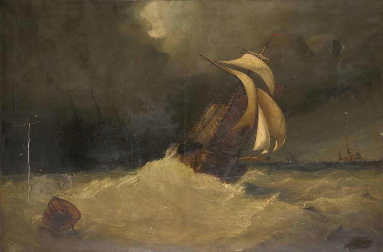 Seapiece (olej na plátně) od William J. Leatham