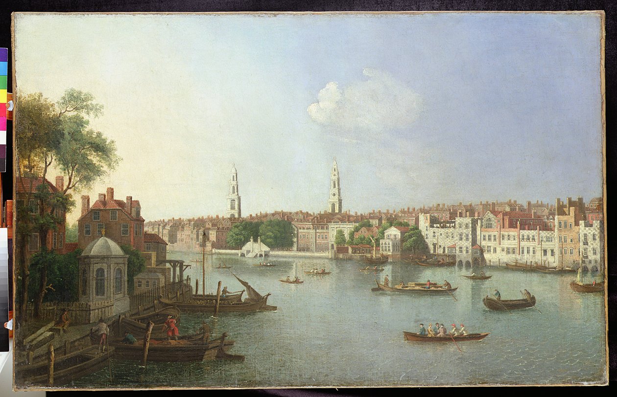 Somerset House (Ráno), asi 1754-71 (olej na plátně) od William James