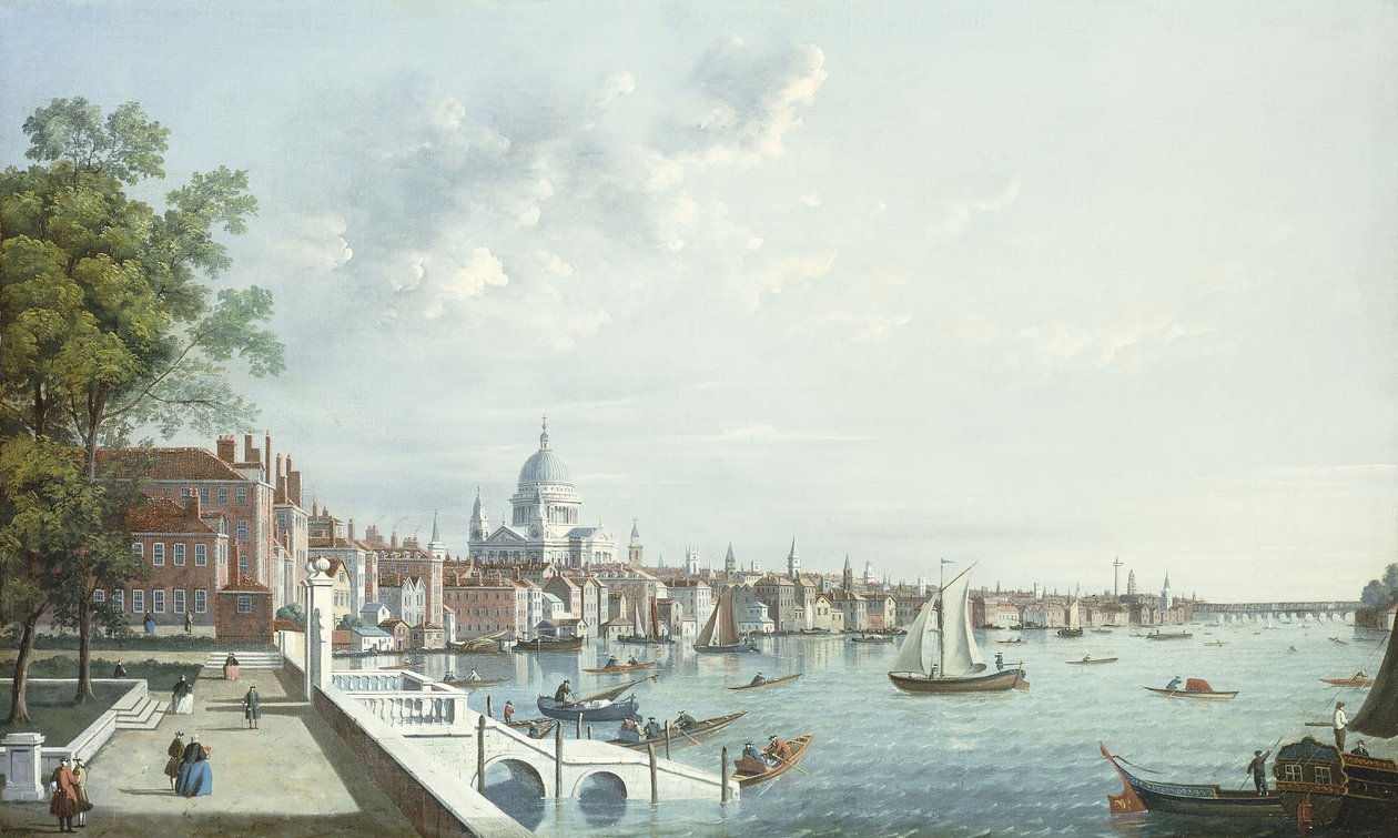Temže z Somerset House při pohledu po proudu od William James