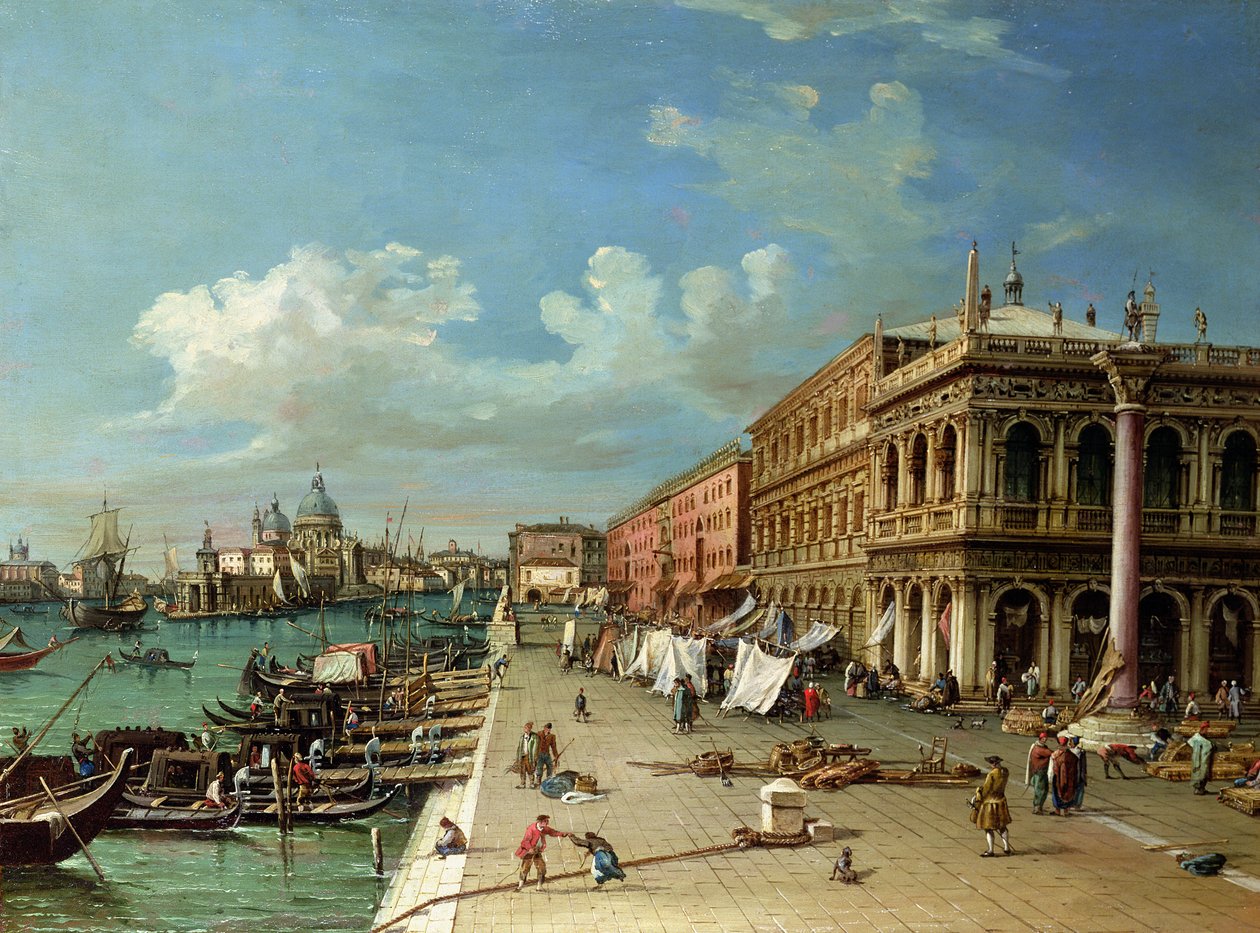 Pohled na Molo při pohledu ke vchodu do Canal Grande, Benátky od William James