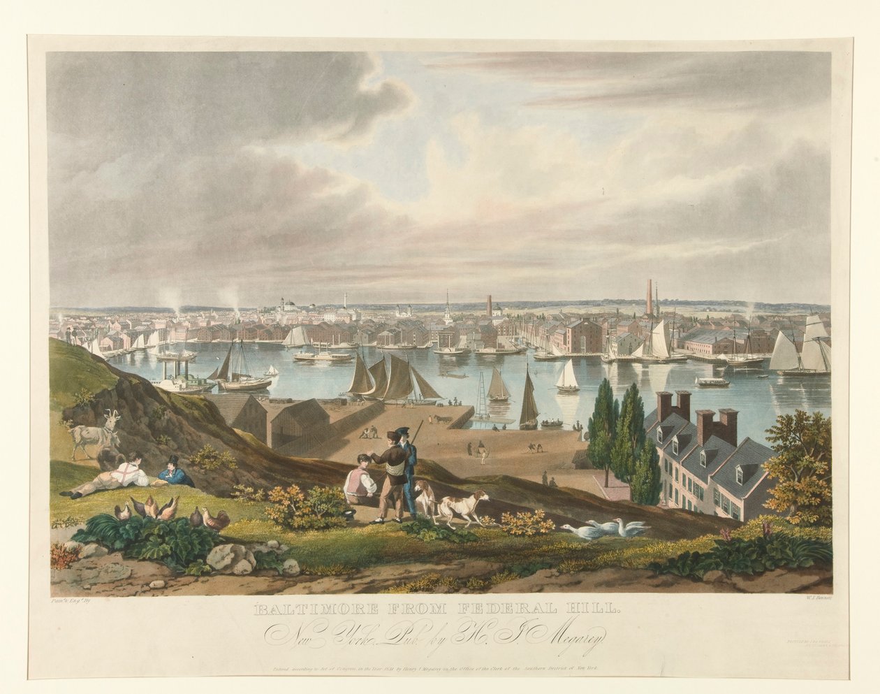 Baltimore z Federal Hill od William James Bennett