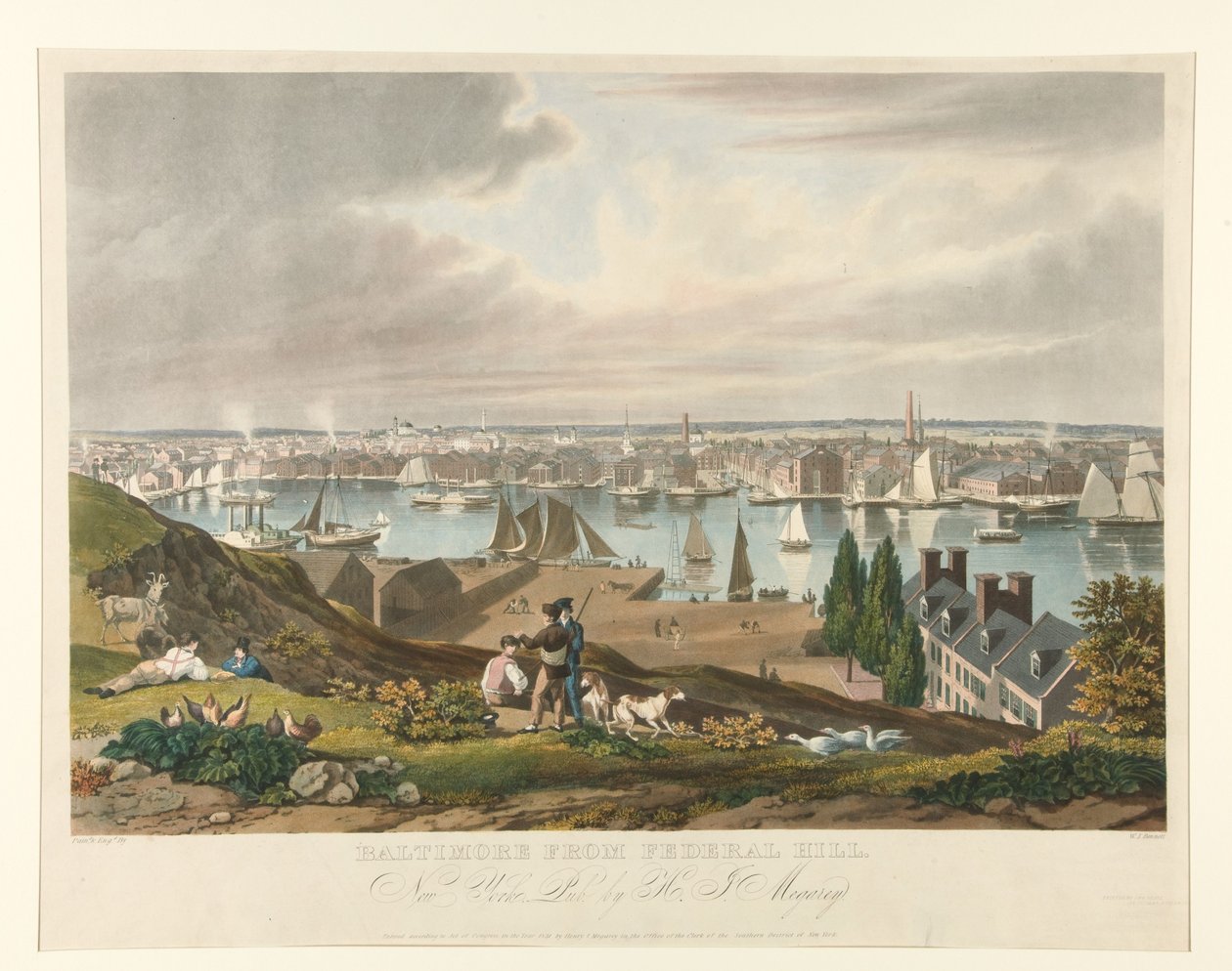 Baltimore z Federal Hill od William James Bennett