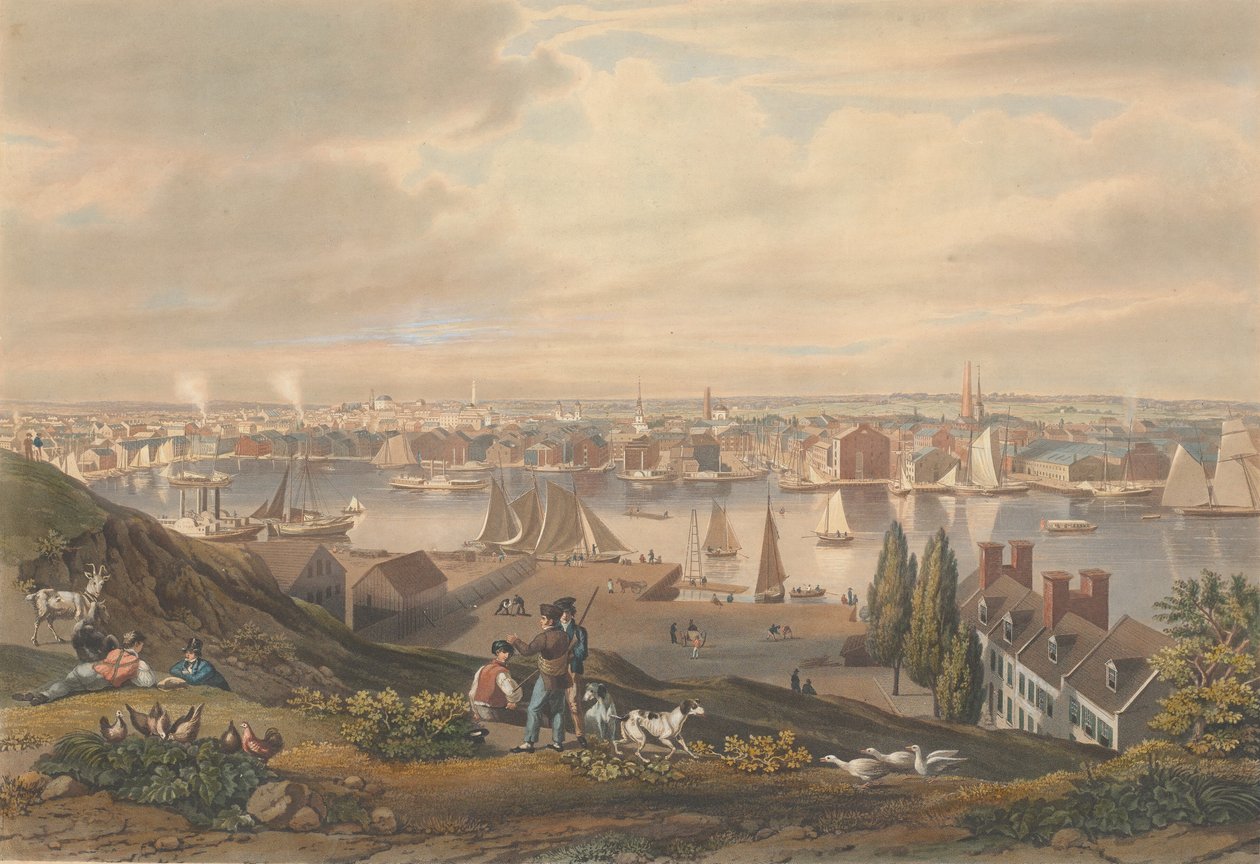 Baltimore z Federal Hill, publikoval 1831. od William James Bennett