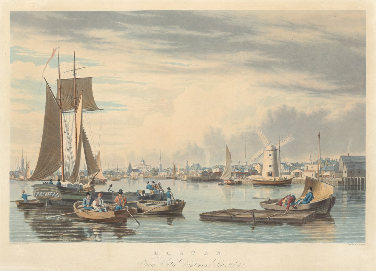 Boston: Z City Point poblíž Sea Street od William James Bennett