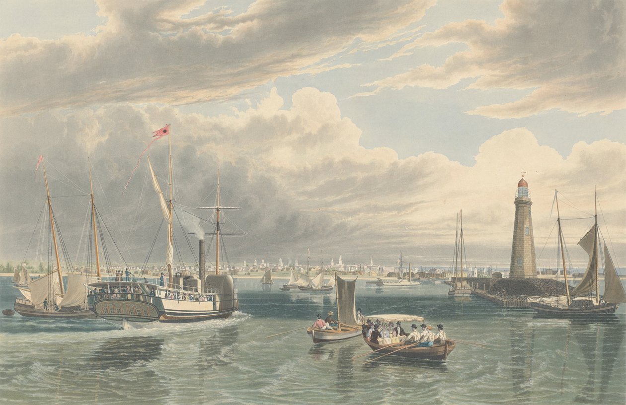 Buffalo, od jezera Erie, publikoval 1836. od William James Bennett