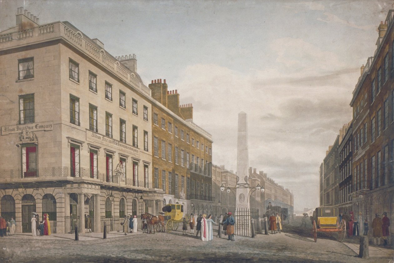 New Bridge Street, City of London, 1809 od William James Bennett