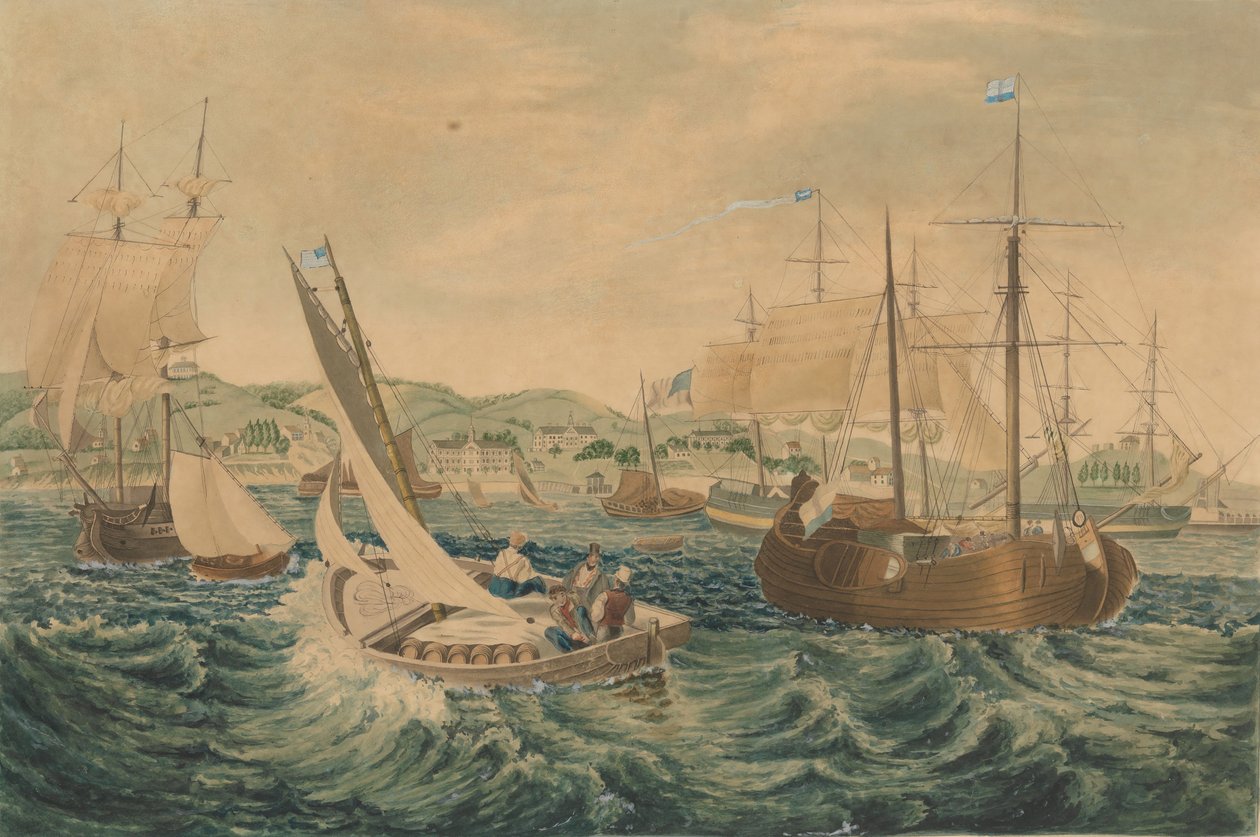 Karanténa, Staten Island, 1833. od William James Bennett