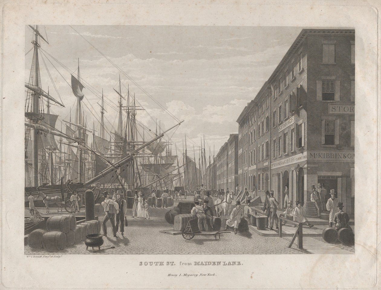 South St. z Maiden Lane, 1834. od William James Bennett