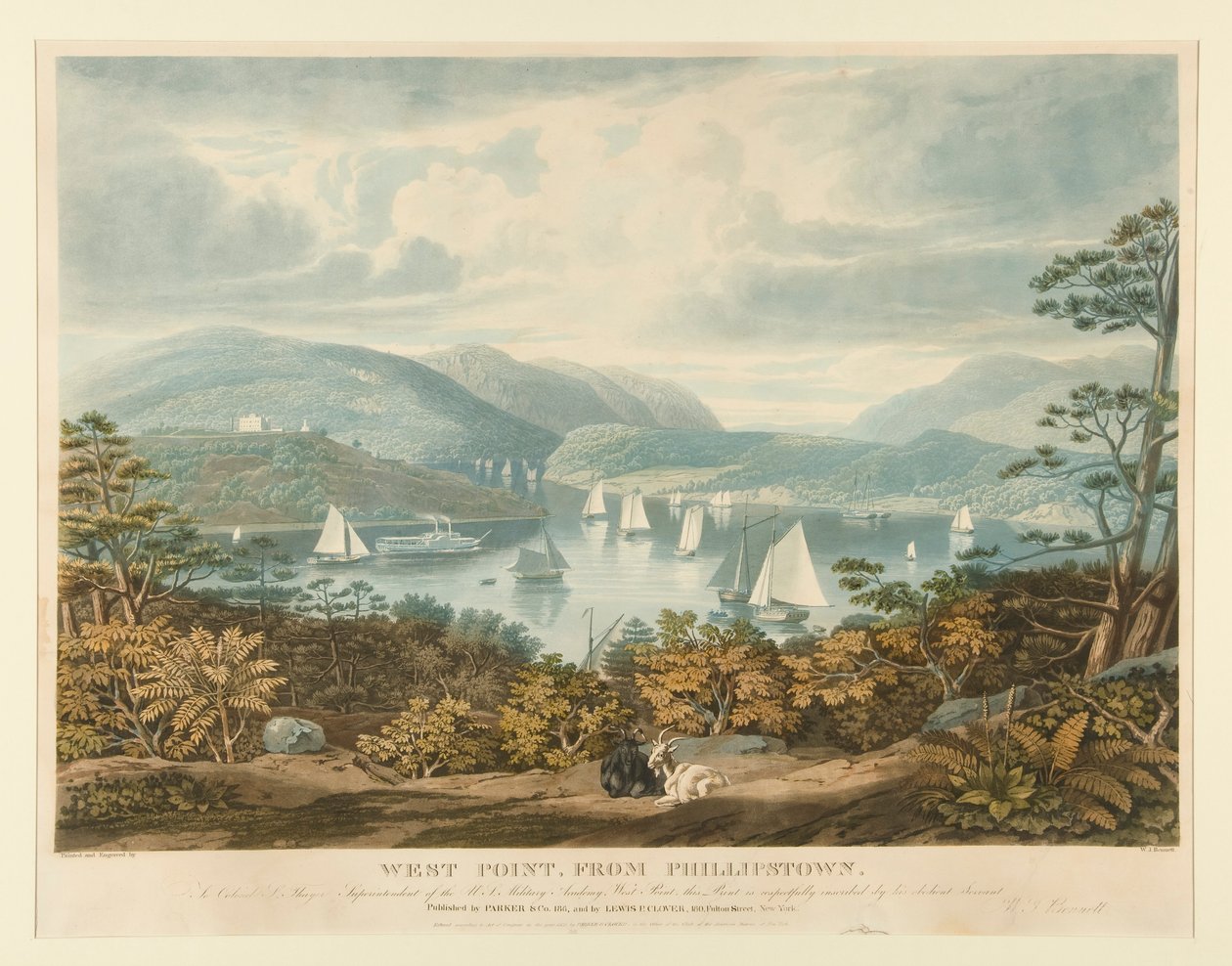 West Point, z Phillipstownu od William James Bennett