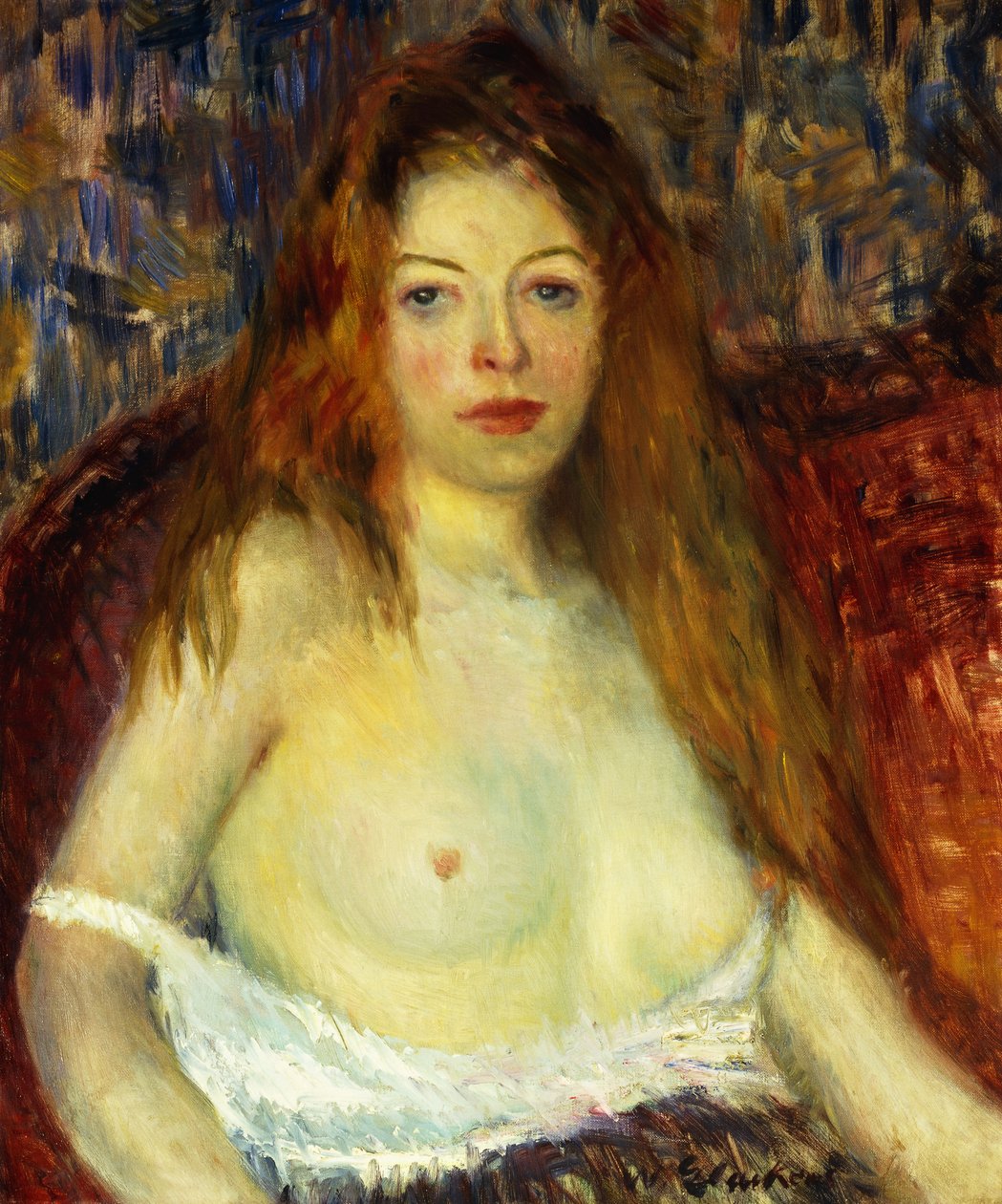 Zrzavý model od William James Glackens