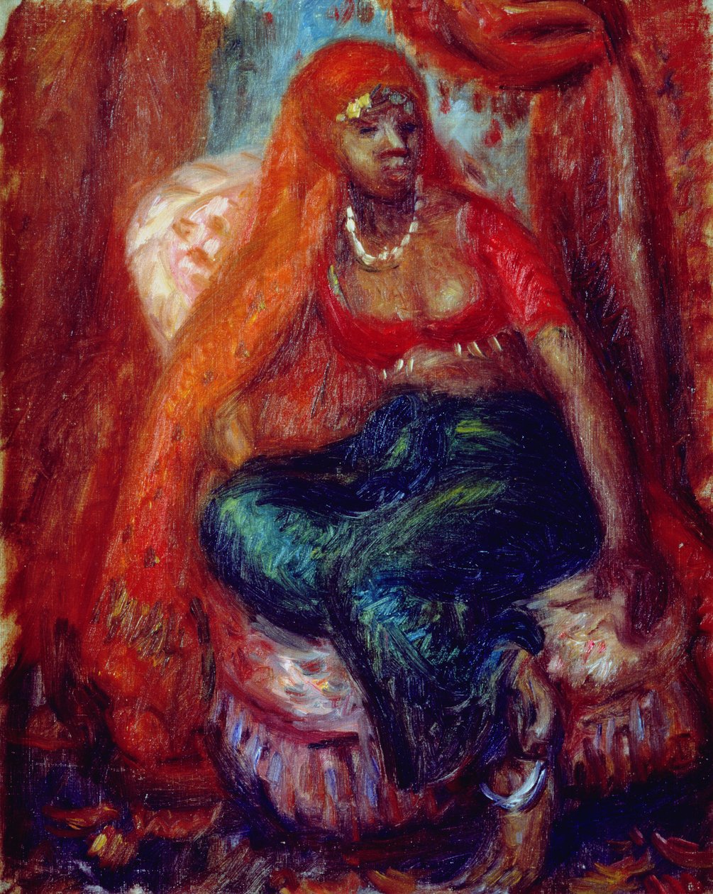 Černá žena v kostýmu od William James Glackens