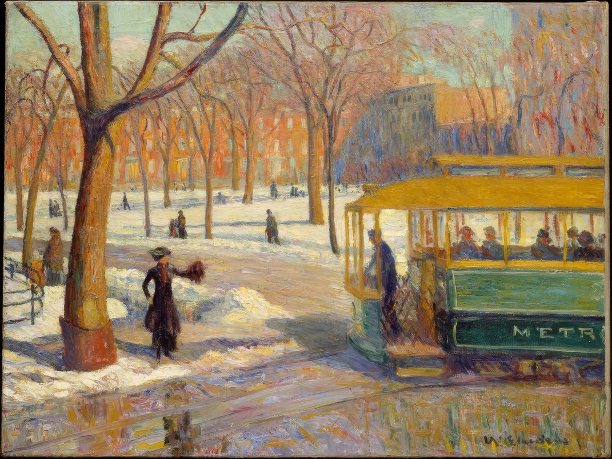 Zelené auto od William James Glackens