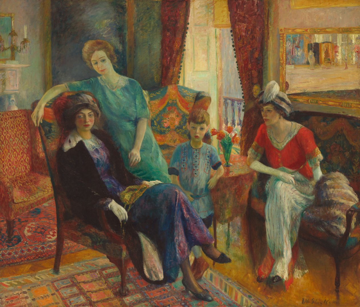 Rodinná skupina, 19101911. od William James Glackens