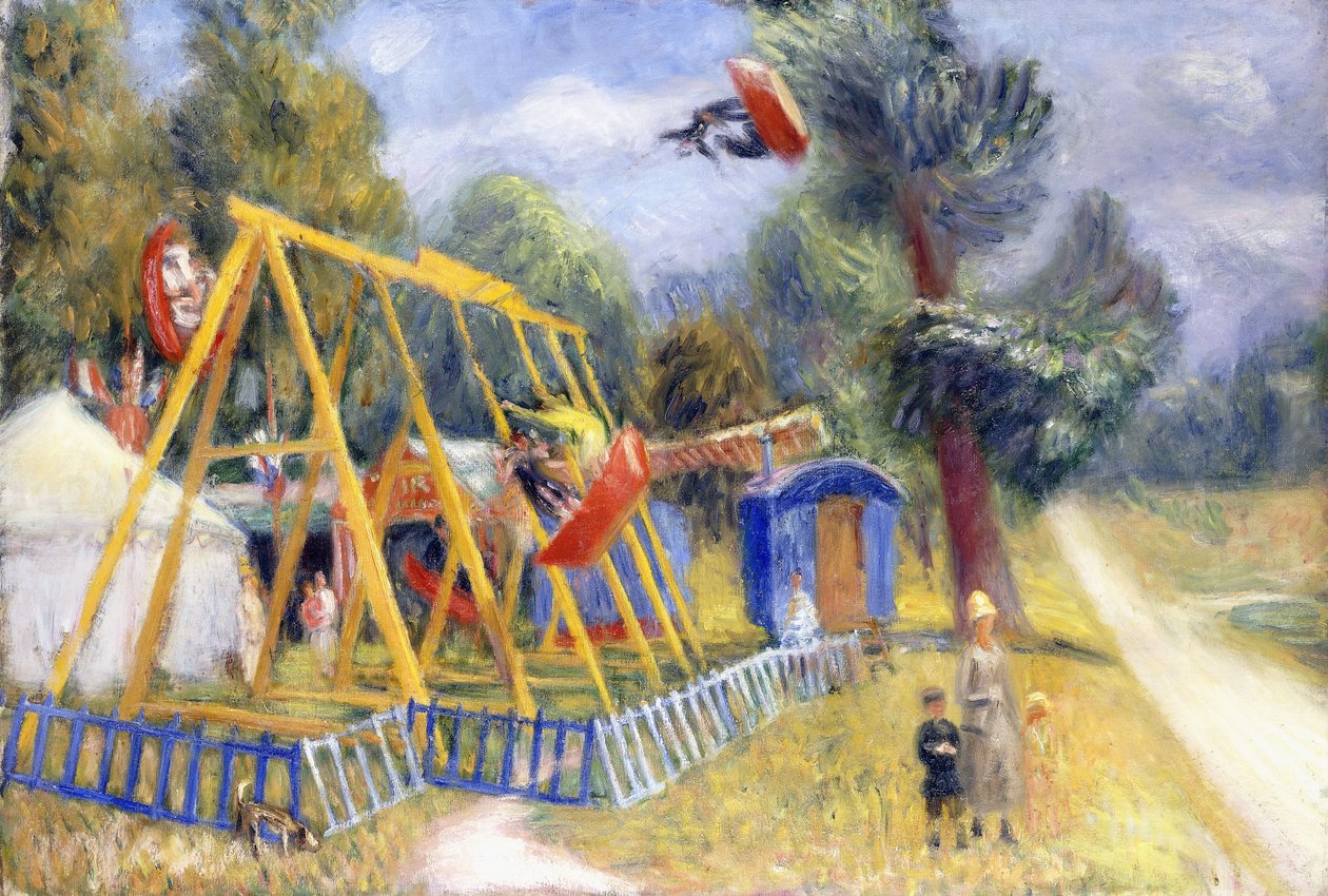 Francouzský veletrh, kolem roku 1927 (olej na plátně) od William James Glackens