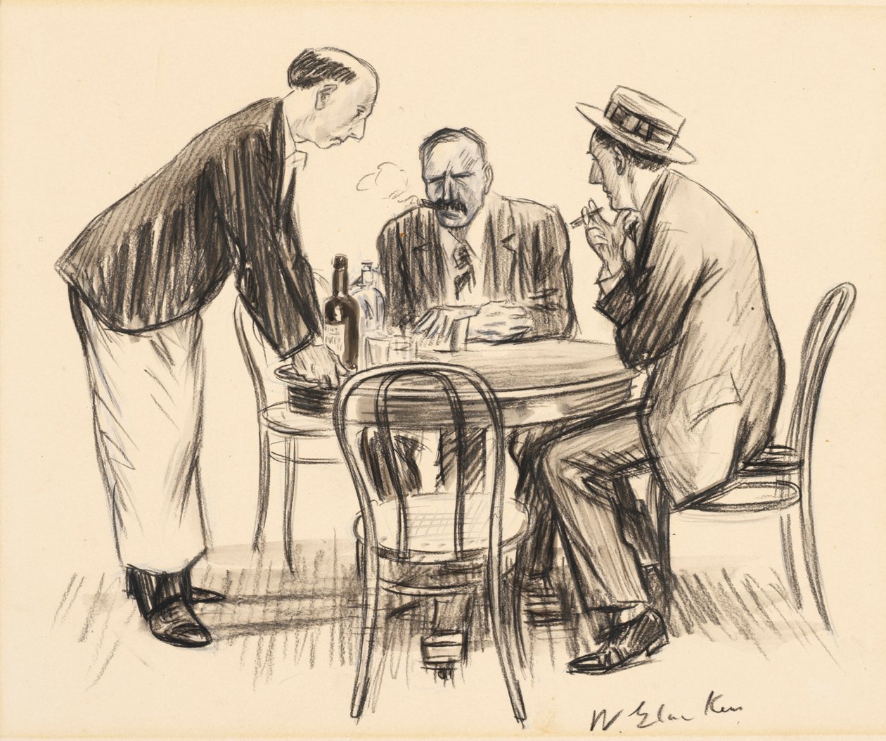 Už nikdy, poznamenal zachmuřeně od William James Glackens