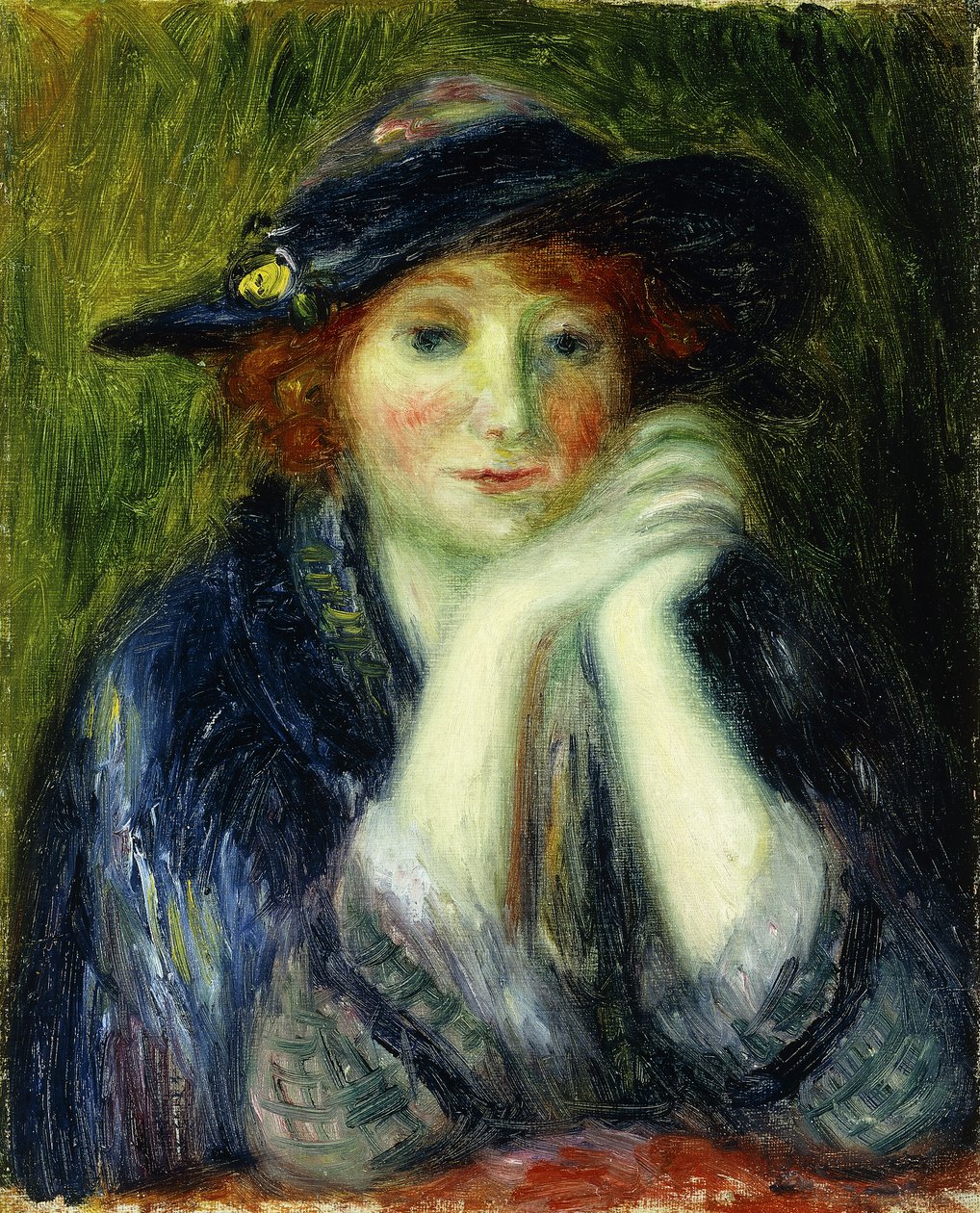 Portrétní studie umělcova modelu od William James Glackens
