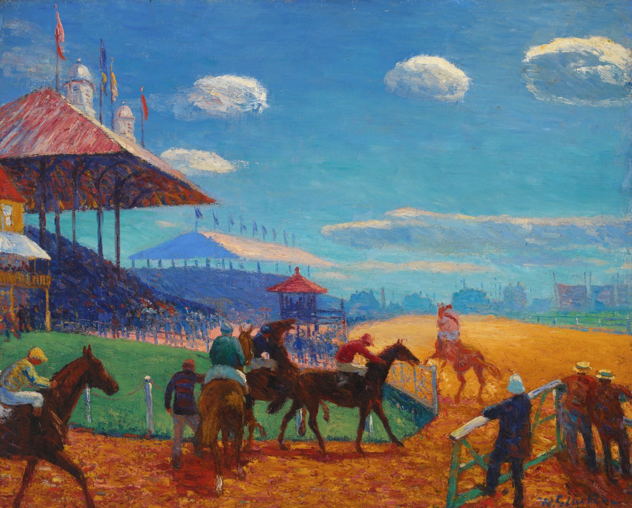 Závodní dráha od William James Glackens