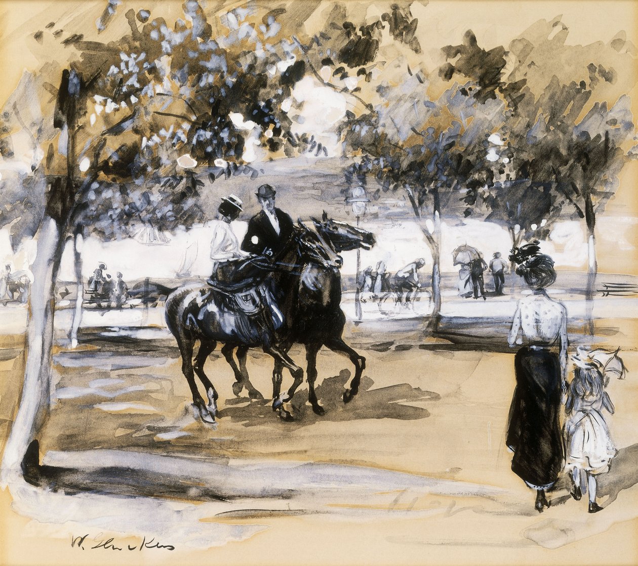 Riverside Drive od William James Glackens