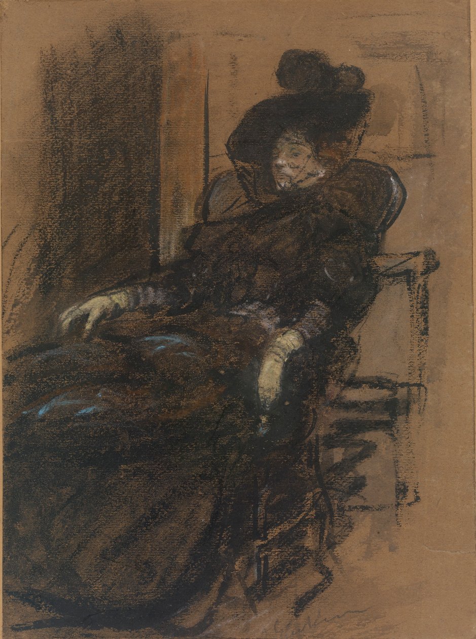 Sedící žena od William James Glackens