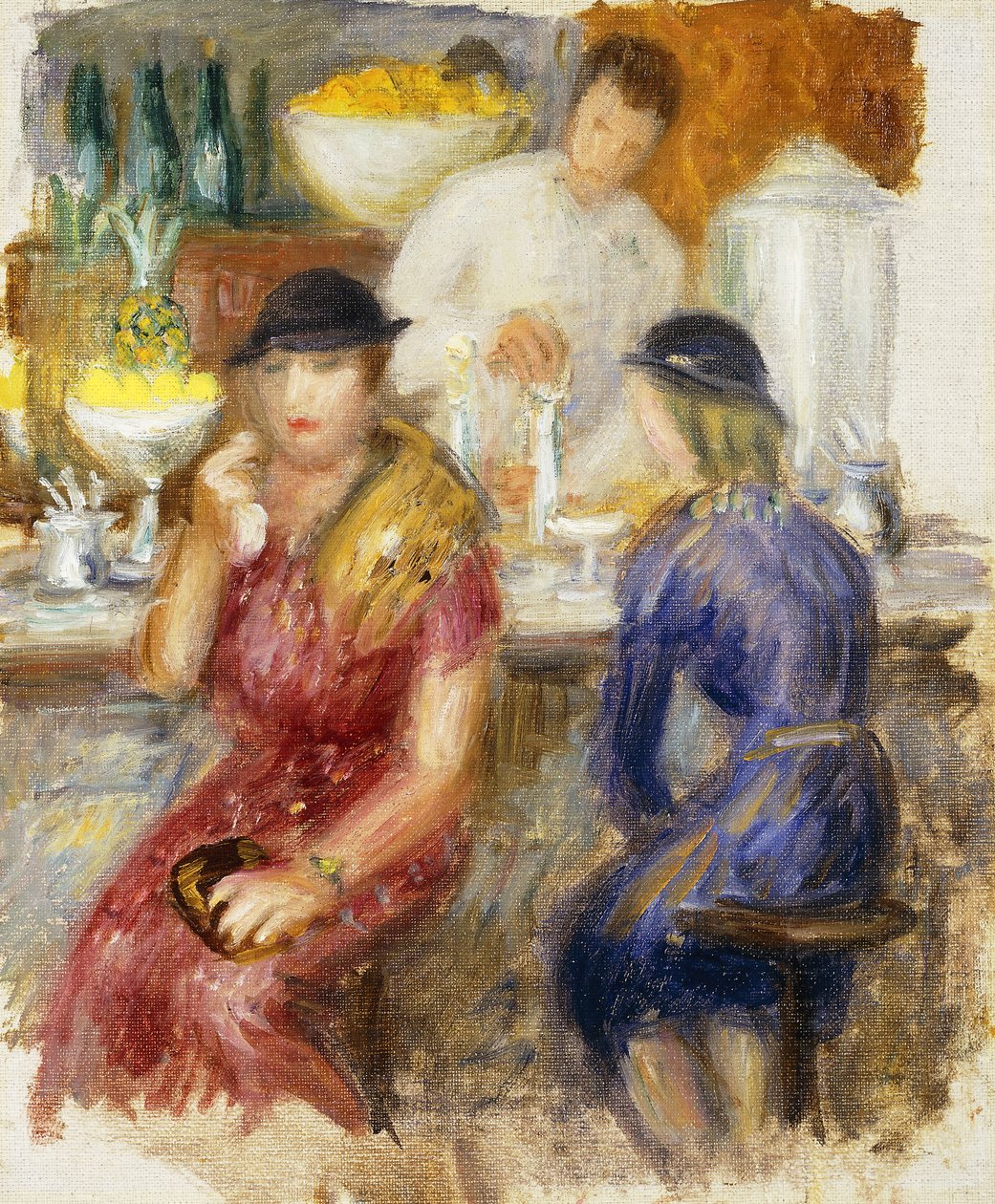Studie pro „Sodovou fontánu“ od William James Glackens