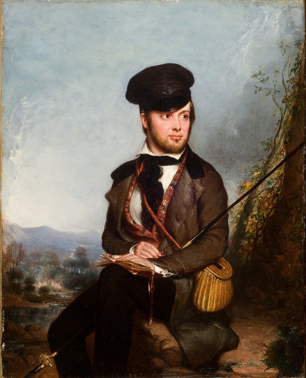Rybář (portrét Charlese Lanmana) 1846 (olej na plátně) od William James Hubard