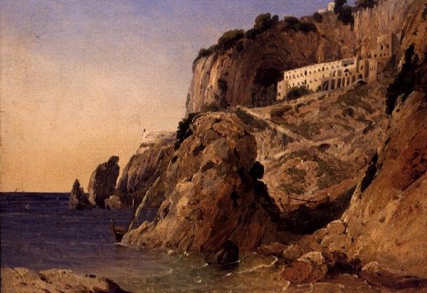 Klášter na pobřeží Amalfi od William James Linton