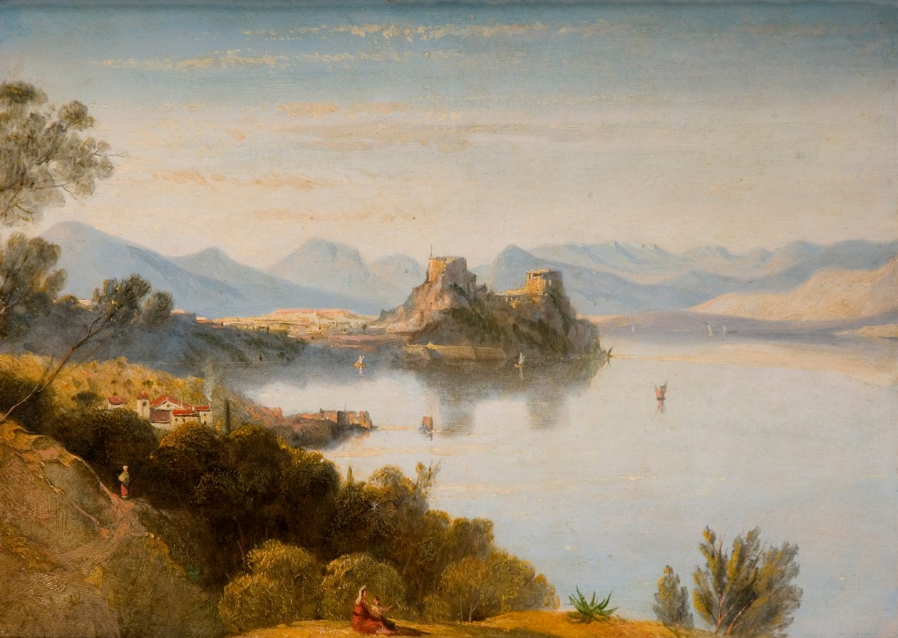 Albánské hory s Korfu v dálce od William James Linton