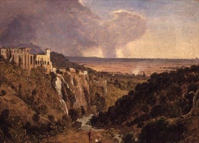 Tivoli and the Countryside Beyond od William James Linton