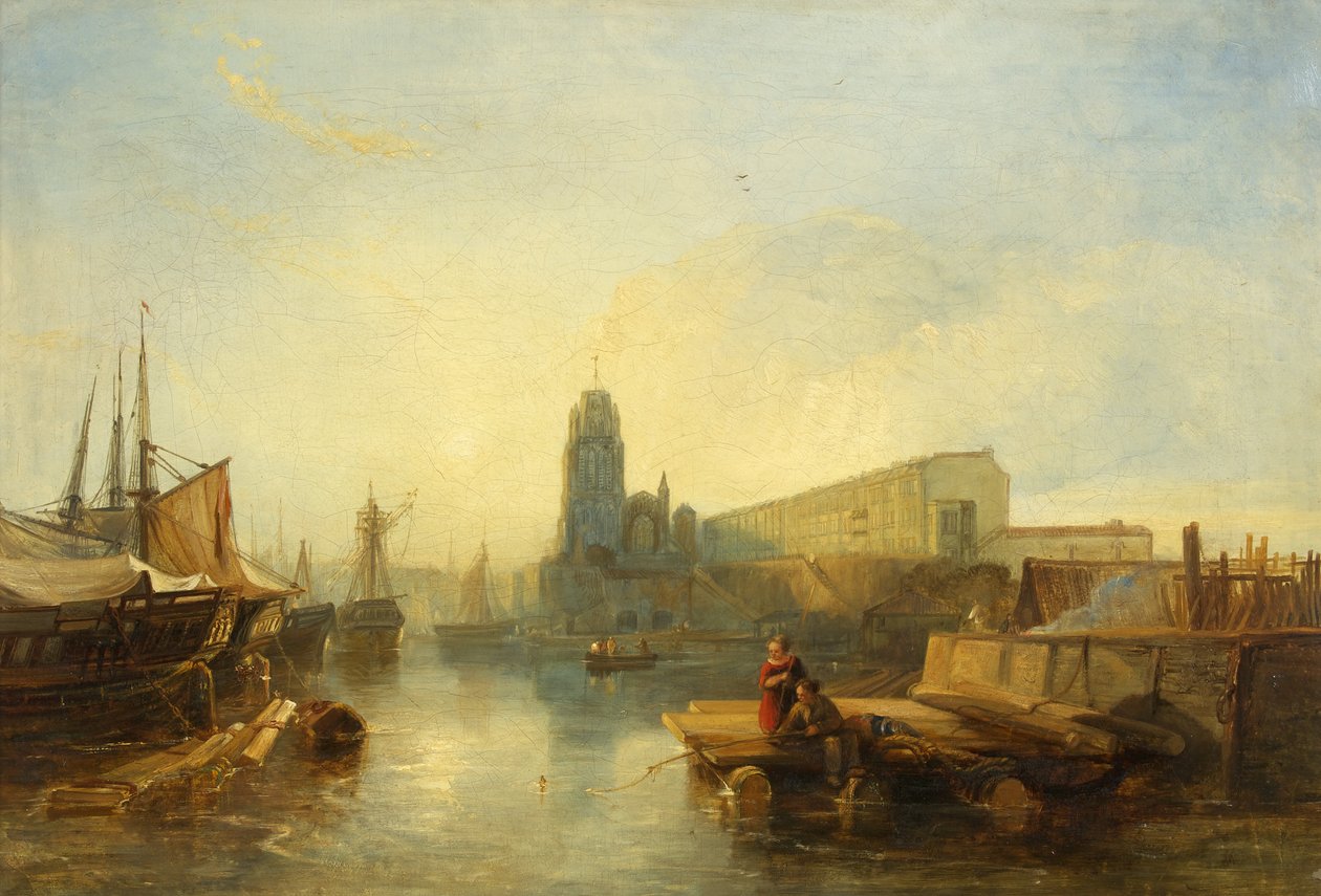 Bristol Harbour (olej na plátně) od William James Muller