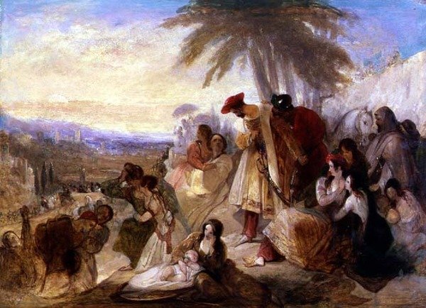 Byron Laments (olej na plátně) od William James Muller