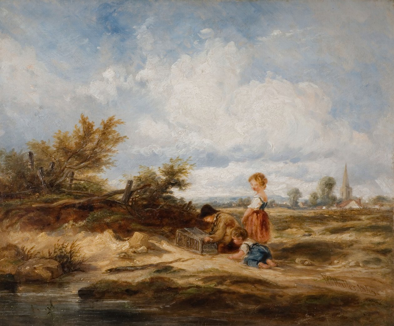 Hampstead Heath - The Bird Past, 1845. od William James Muller