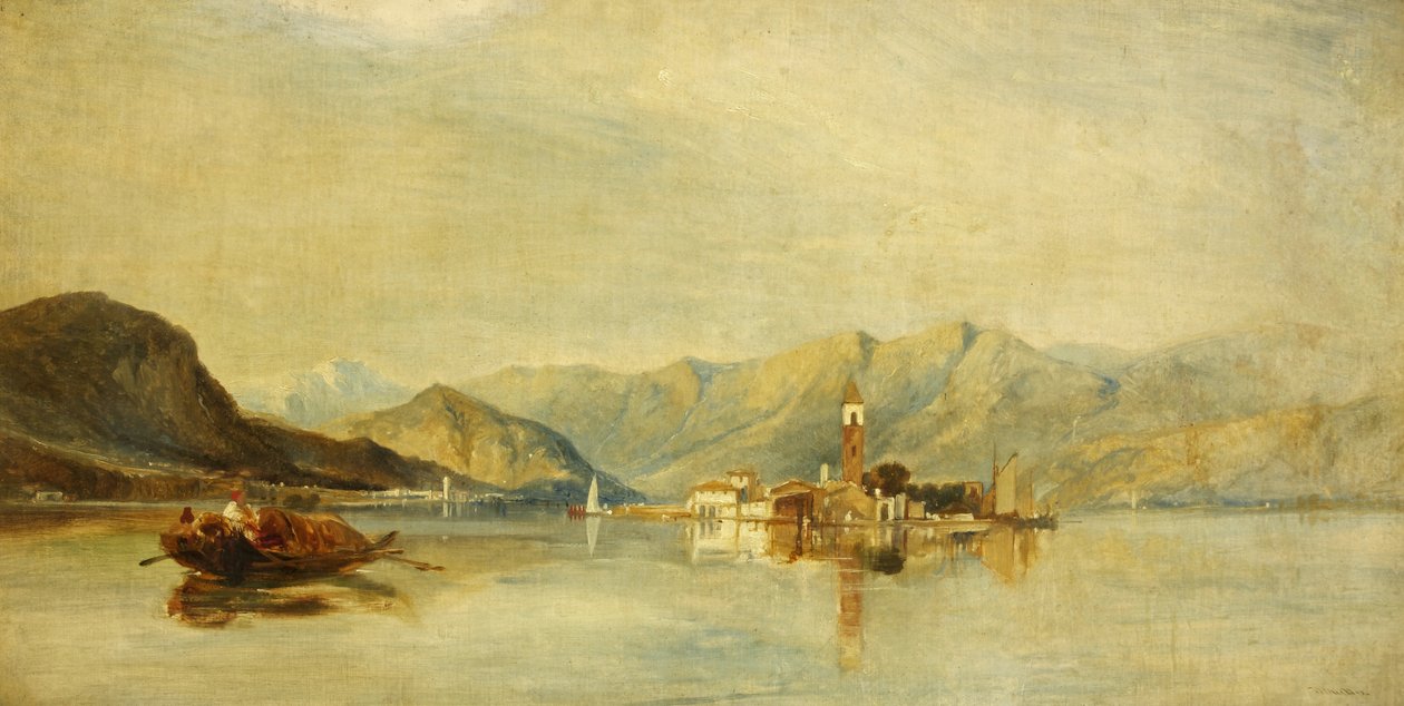 Lago Maggiore a Isola Bella (olej na plátně) od William James Muller