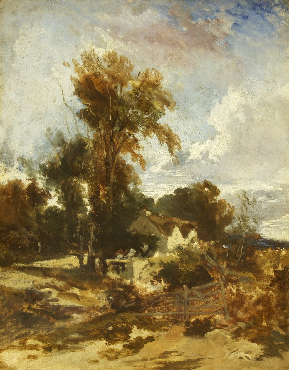 Poblíž Roe, Severní Wales, možná 1842 (olej na plátně) od William James Muller