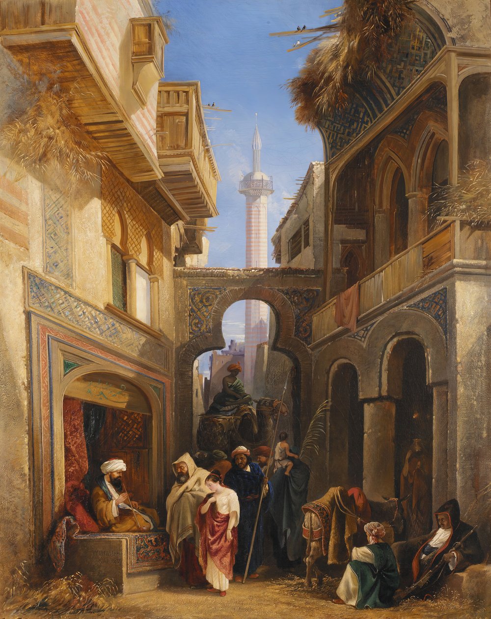 Pouliční scéna v Káhiře, 1839. od William James Muller