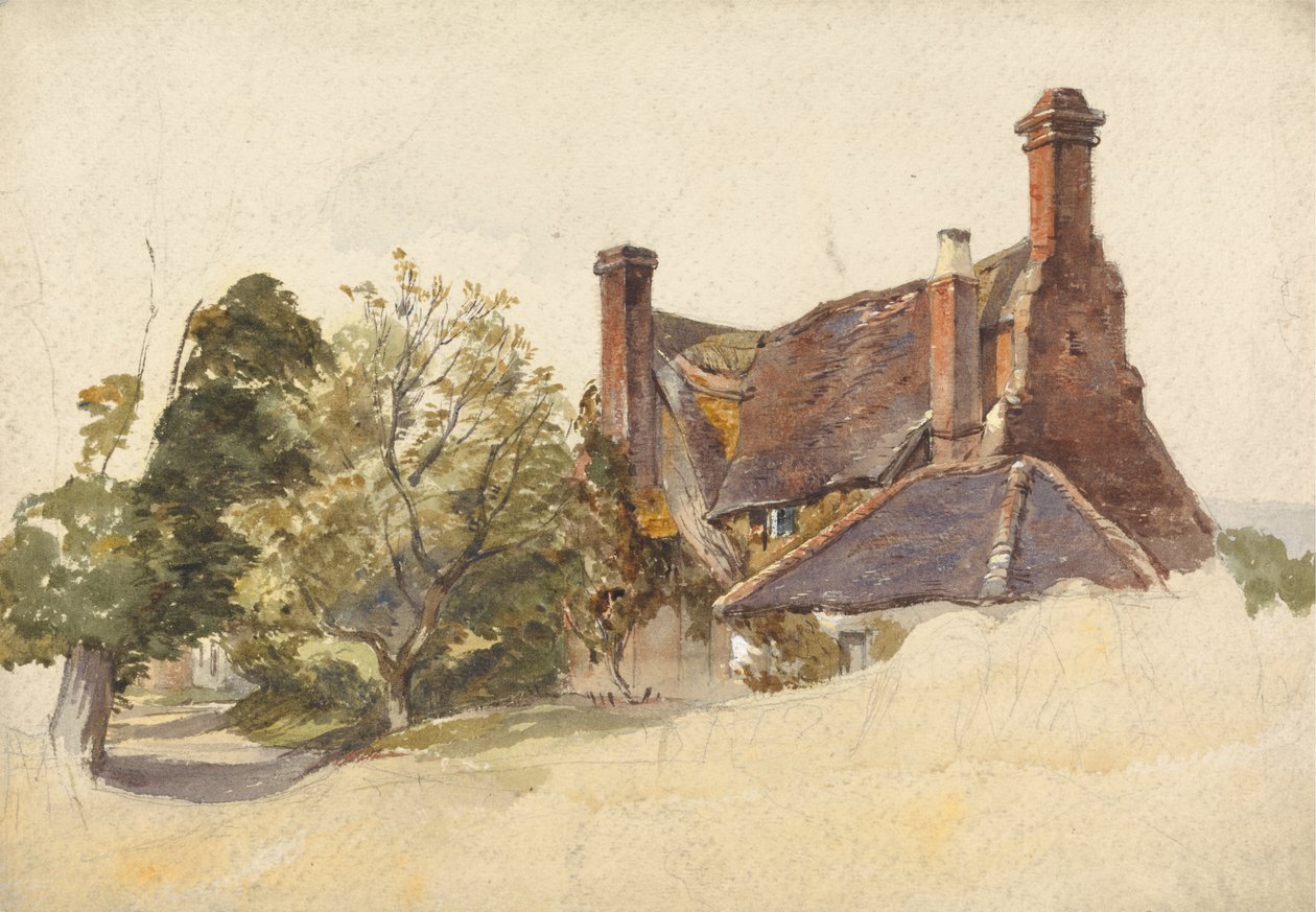 Studie chaty u pruhu od William James Muller