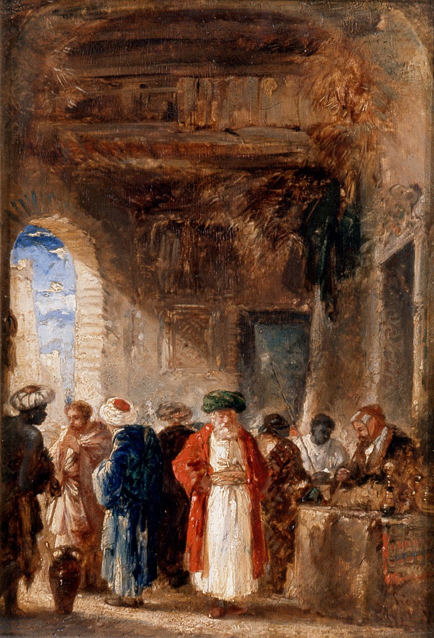 Prodavač opia (olej na desce) od William James Muller